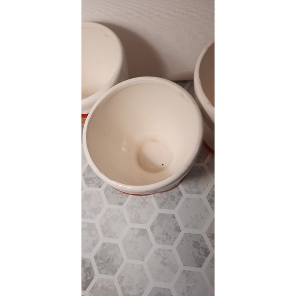 Holt Howard Set of 4 Whimsical Egg Cups, Coq Rouge Rooster Design 1961 - Picture 7 of 10